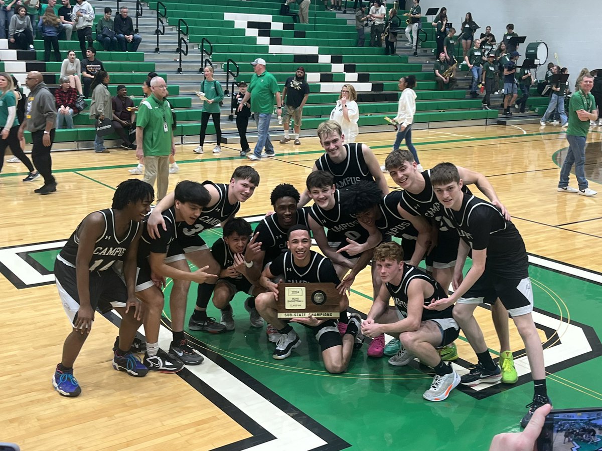 Congrats to boys basketball on big win @ Derby to go to state!