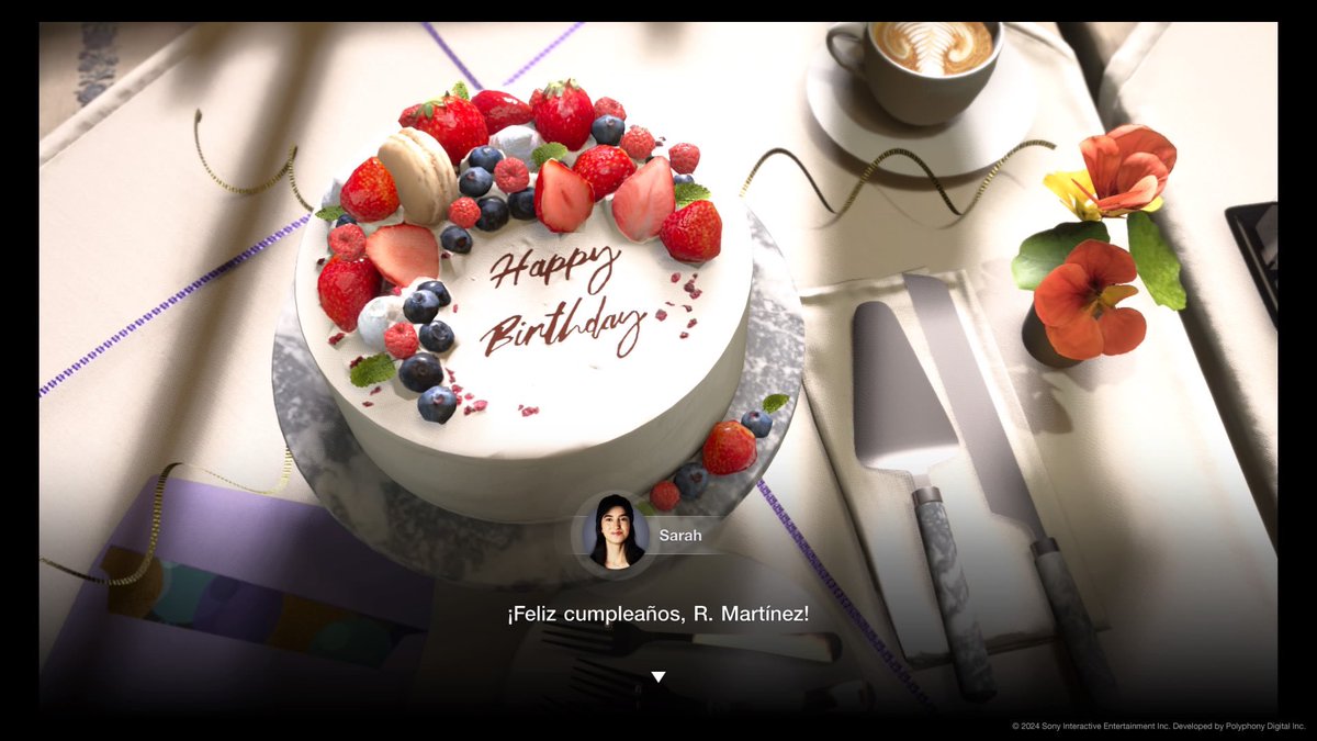 Globos en Twitter, una tarta de parte de Luca y Sarah y un AMG VGT para empezar bien los 24 🎉