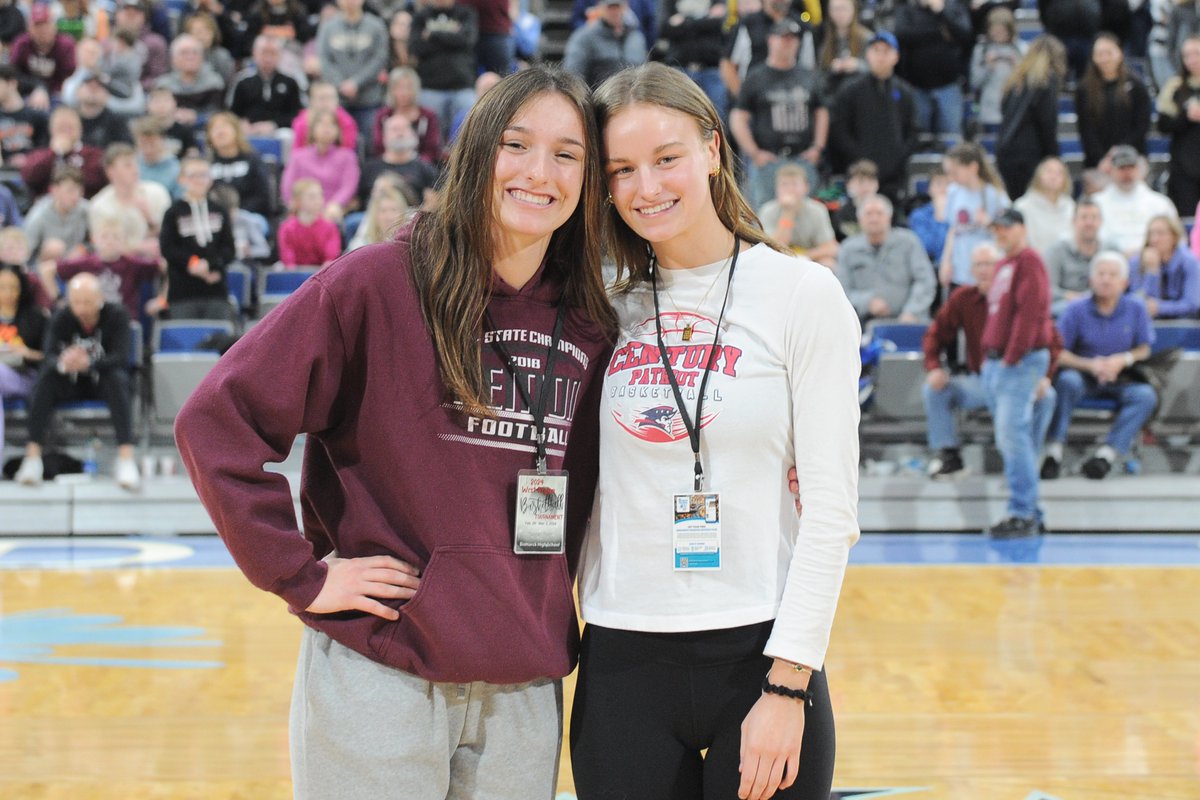 WDAsports's tweet photo. GIRLS' BASKETBALL
Congratulations to the West Region co-senior athletes of the year!
Eden Fridley, Bismarck Century and Jersey Berg, Bismarck High
#wdabasketball https://t.co/CqHgpg7lVb