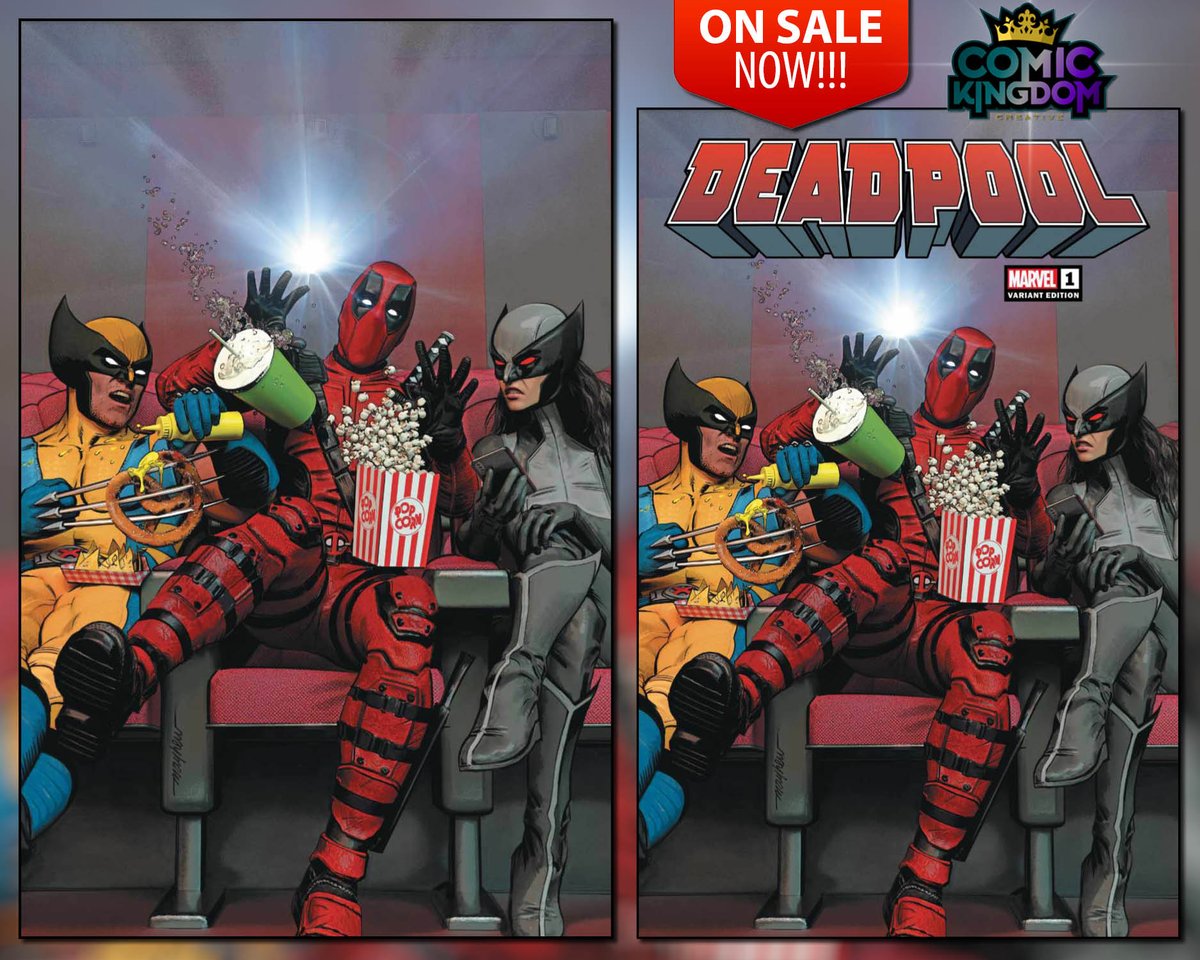 ComicKingdom_Cr's tweet photo. π₯ On Sale NOW at https://t.co/iutKHlgbcs!
πΏ Deadpool 1 Mike Mayhew CK Shared Exclusive!
#comickingdomcreative #comickingdomrules #exclusivecomic #DeadpoolAndWolverine #deadpool #deadpool3 @RealHughJackman @VancityReynolds https://t.co/OBZjnxEOu3