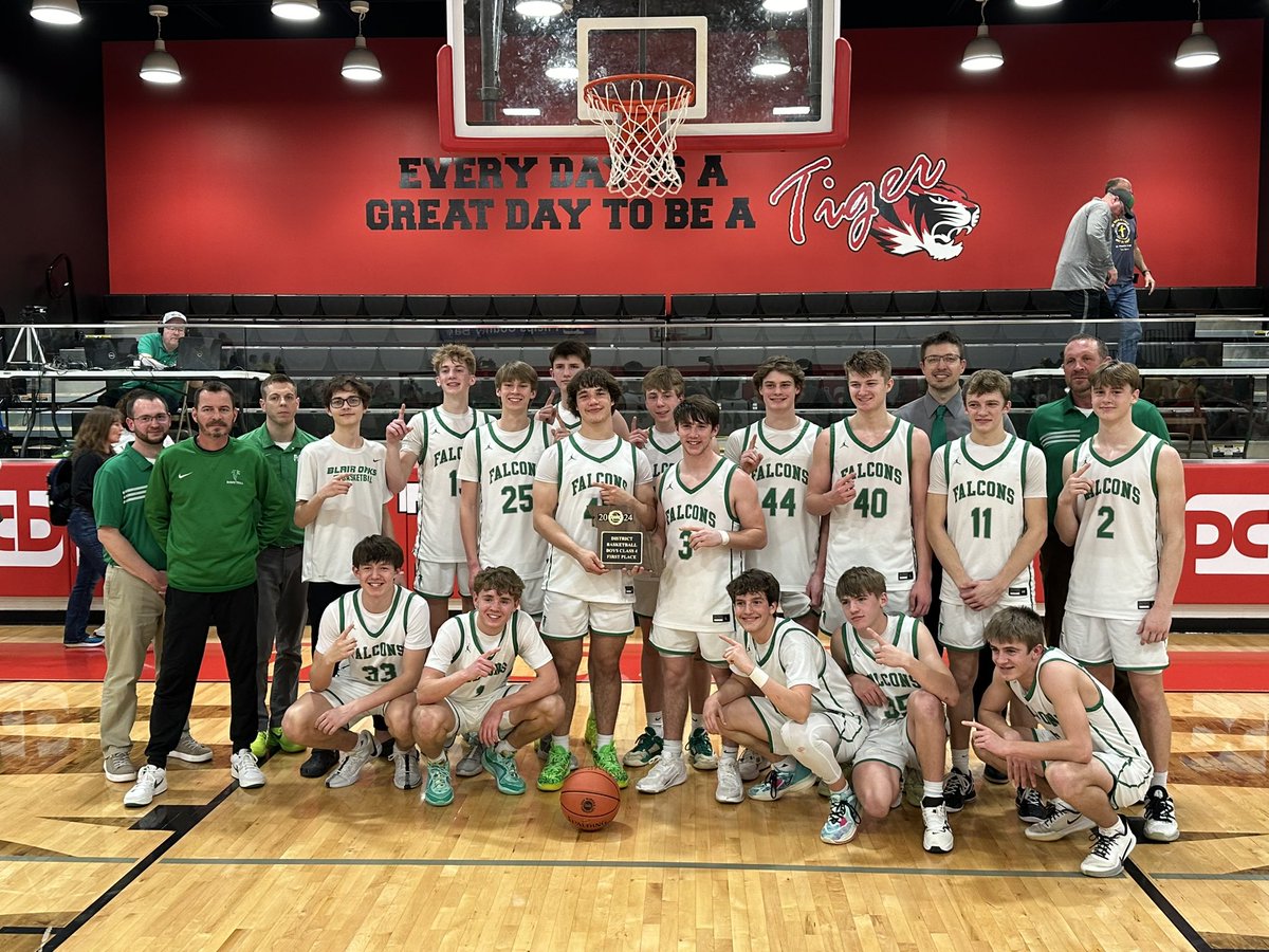 Blair Oaks 54. Cuba 39 Record 18-8 Class 4 District 3 Champions!