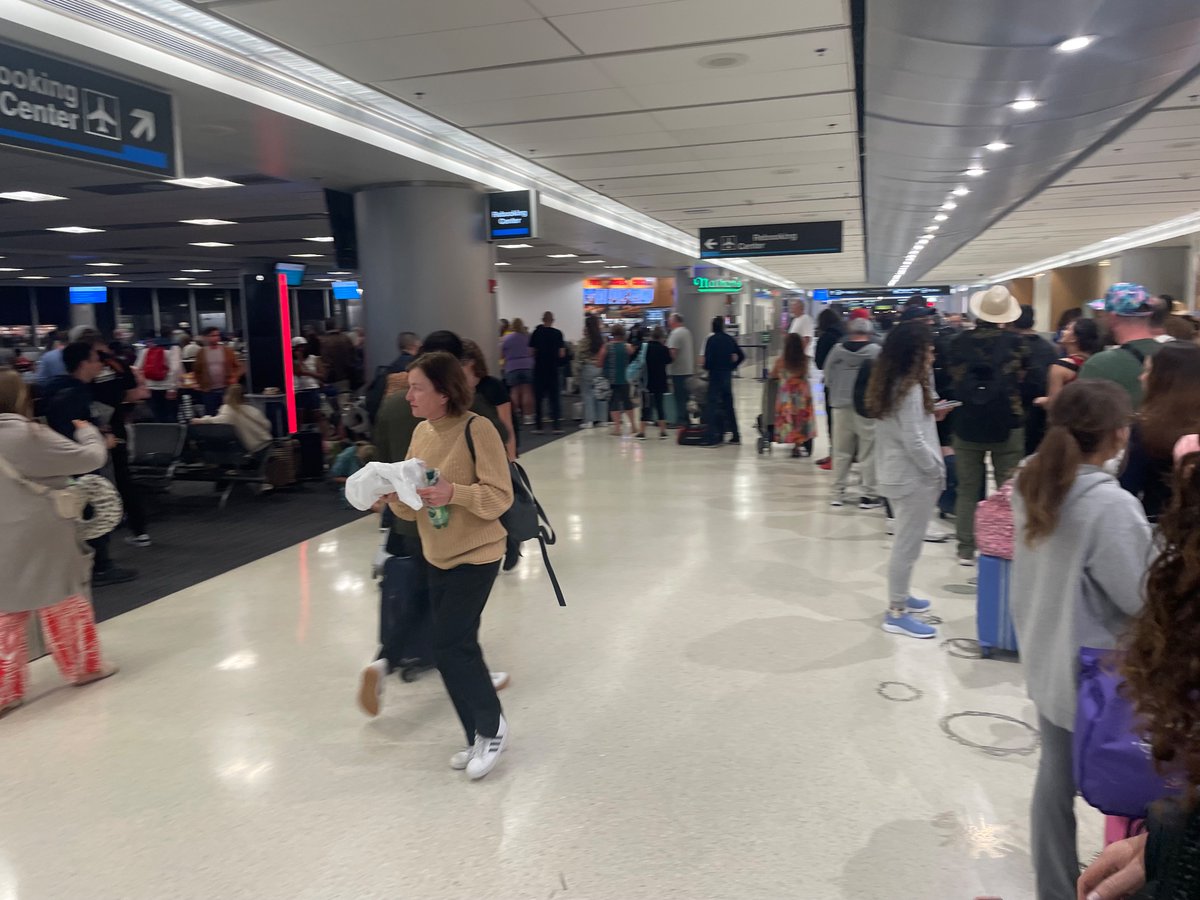 If <a href="/AmericanAir/">americanair</a> didn’t take 45 minutes to get baggage to the claim, they wouldn’t have this rebooking problem