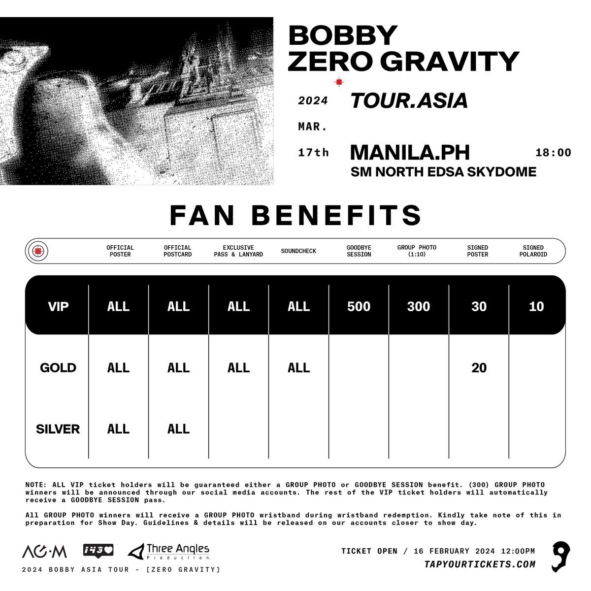 kimjiwonph's tweet photo. ATTENTION‼️

We are requesting everyone to please repost and share on all your sns accounts, Bobby Zero Gravity Tour in Manila. 

A lot of K-Pop/KhipHop fans are not aware he’s coming to Manila. Include pubmats below with caption:

Bobby Zero Gravity Asia Tour in MANILA

🗓️March 17, (SUN) 6PM
📍Skydome SM North EDSA

Tickets are still available:
🎫https://t.co/I0tdmQa4Fh

#BOBBYinMANILA #BOBBYinMNL