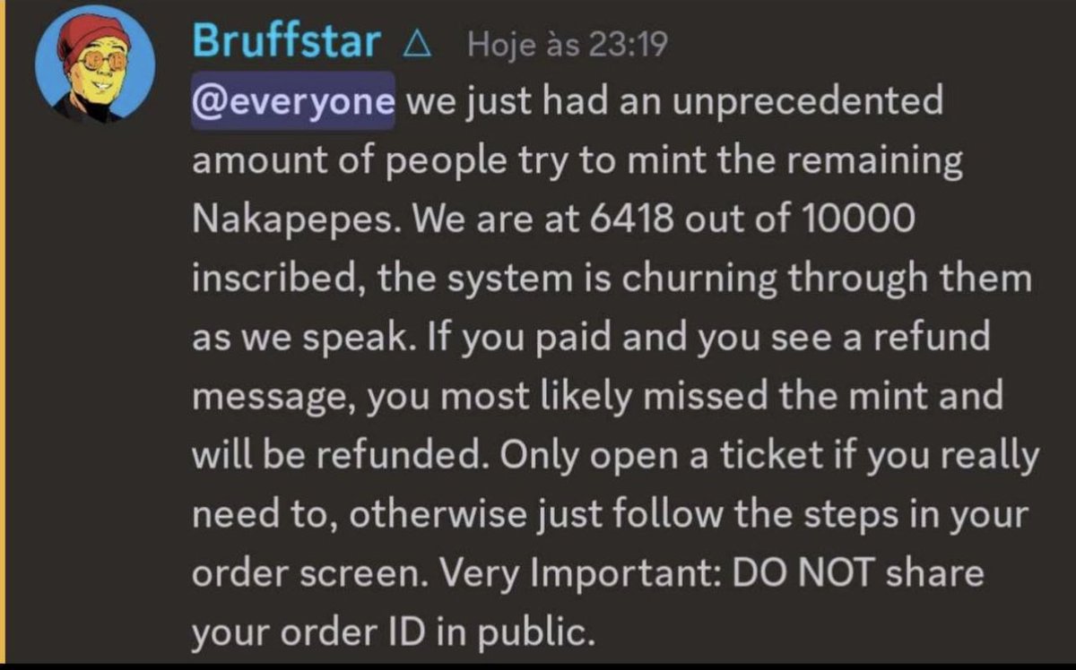 “UNPRECEDENTED NAKAPEPES”

The kings at <a href="/ordinalsbot/">OrdinalsBot ⚡</a> are yet to see that much traffic on an ordinals mint to date! 

Big thank you to the ordinal cabal for putting us on and the #Pepe community for recognizing OGs/Solid art and a hard working team to make this happen.