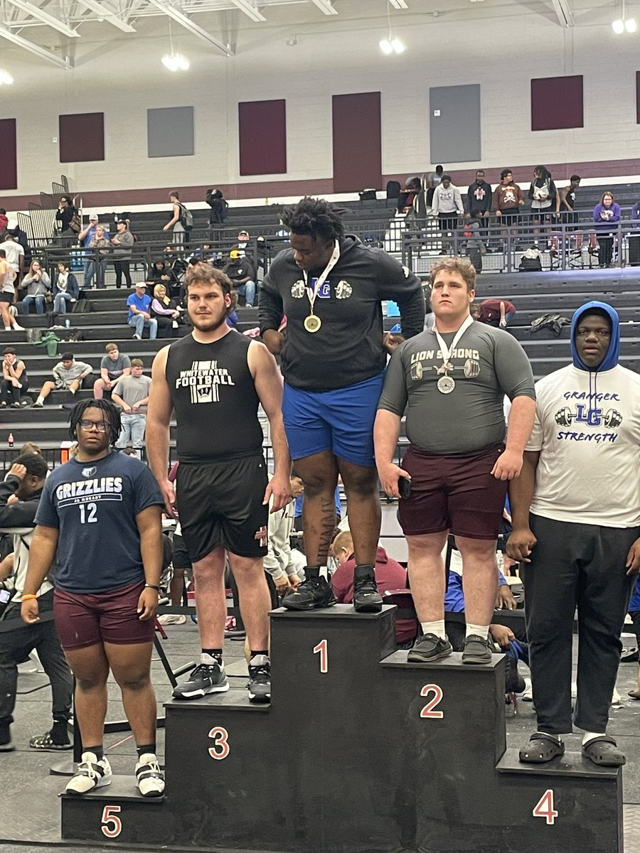 Very proud of our <a href="/Cats_Recruiting/">Whitewater Football Recruiting</a> players today for competing in the <a href="/GACACoaches/">Georgia Athletic Coaches Association</a> State Weightlifting Meet!
Congrats to our State Placers <a href="/Marcus_Blake19/">Marcus Blake</a> (5th), <a href="/AsavOwen/">Asa Owen 2026 EDGE/OLB/LS</a> (4th) and <a href="/Eli_Dumas52/">Eli Dumas 6’5 300</a> (3rd)

GO CATS!
#TOGETHERSTRONG
<a href="/WHSAthletics_/">Whitewater High School Athletics</a>