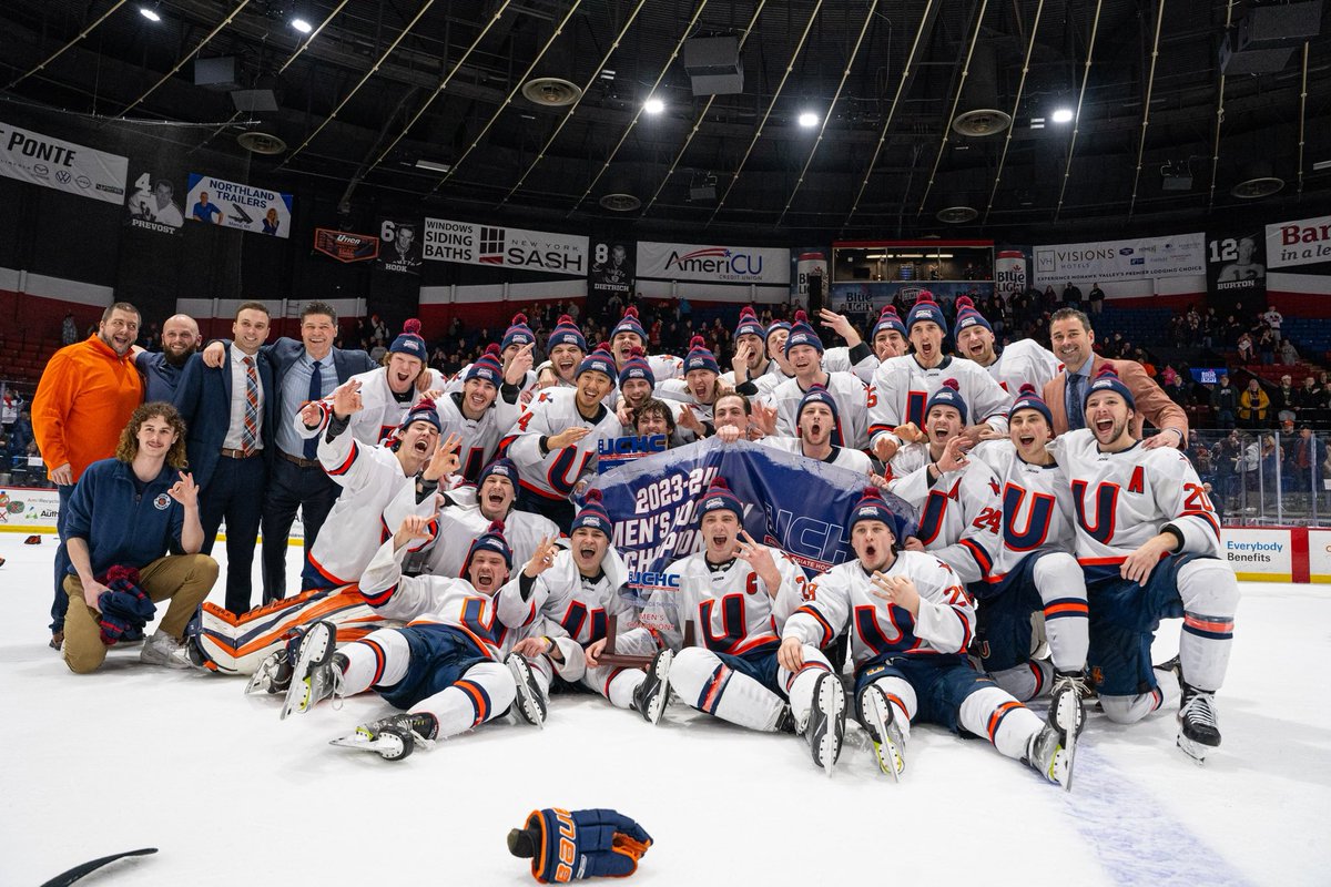 THE 2024 UCHC CHAMPIONS! #ThreePeat #PioneerHockey