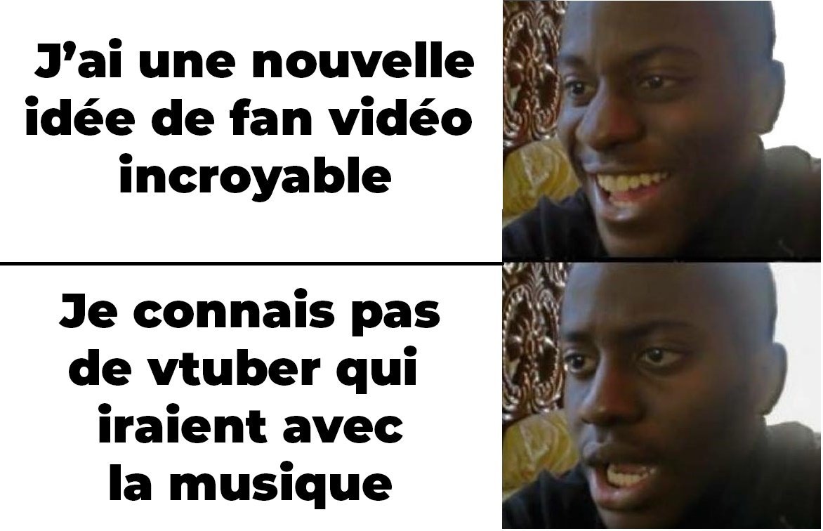 Hello tout le monde ! 

Je suis en recherche d'un #vtuberfr ou tout simplement créateur de contenu possédant un avatar #VrChat pour la réalisation d'une Fan Vidéo TOTALLEMENT réalisé dans VrChat !

Je vais expliquer mon projet et ce que je recherche dans ce thread ! (à dérouler)
