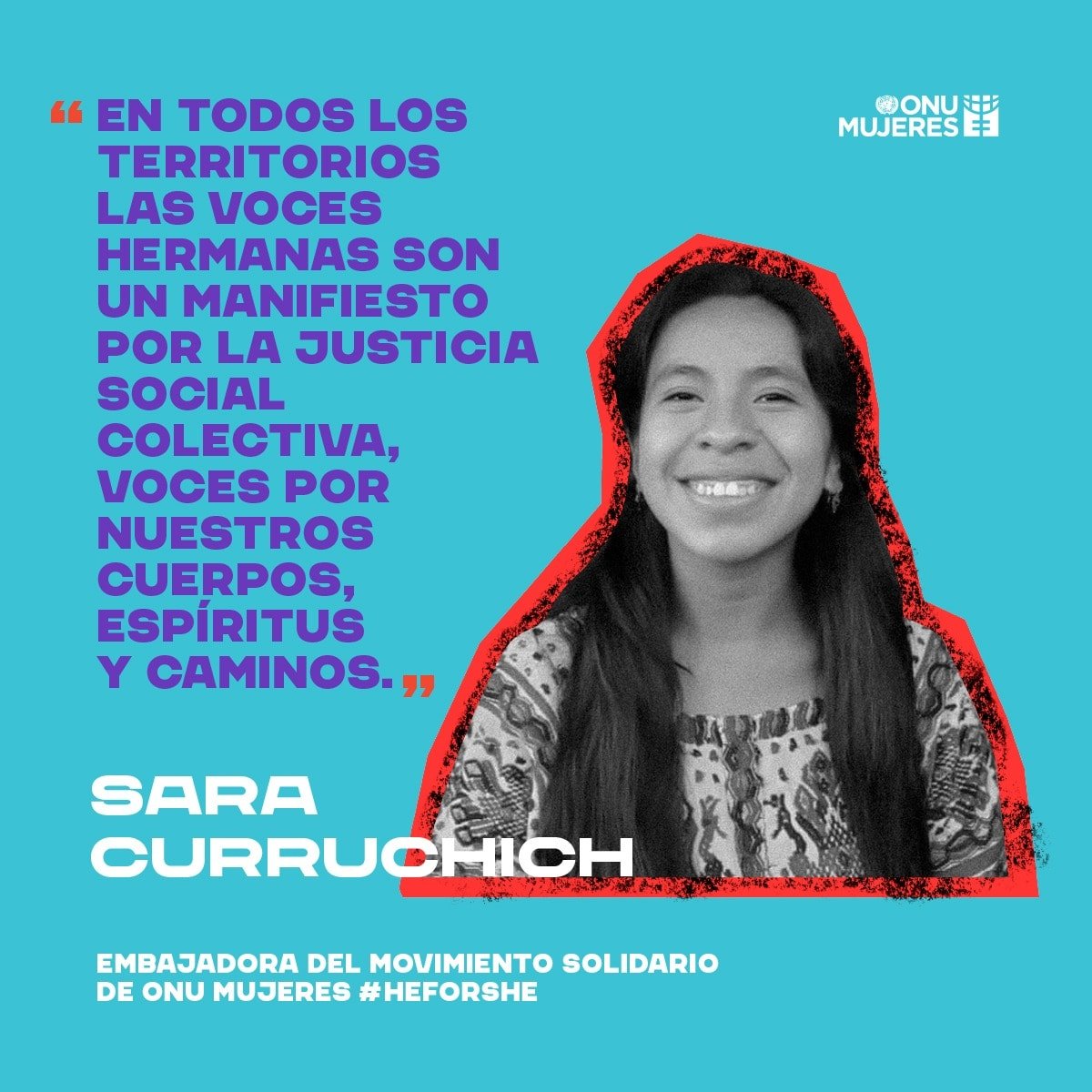 #Marzo para seguir avanzando en la lucha por los derechos de las mujeres. Gracias @SaraCurruchich por siempre alzar la voz desde tu música, tu valentía y tu compromiso a favor de la igualdad de genero. @HeForSheLAC @onumujeresgt 
#GeneracionIgualdad #8M