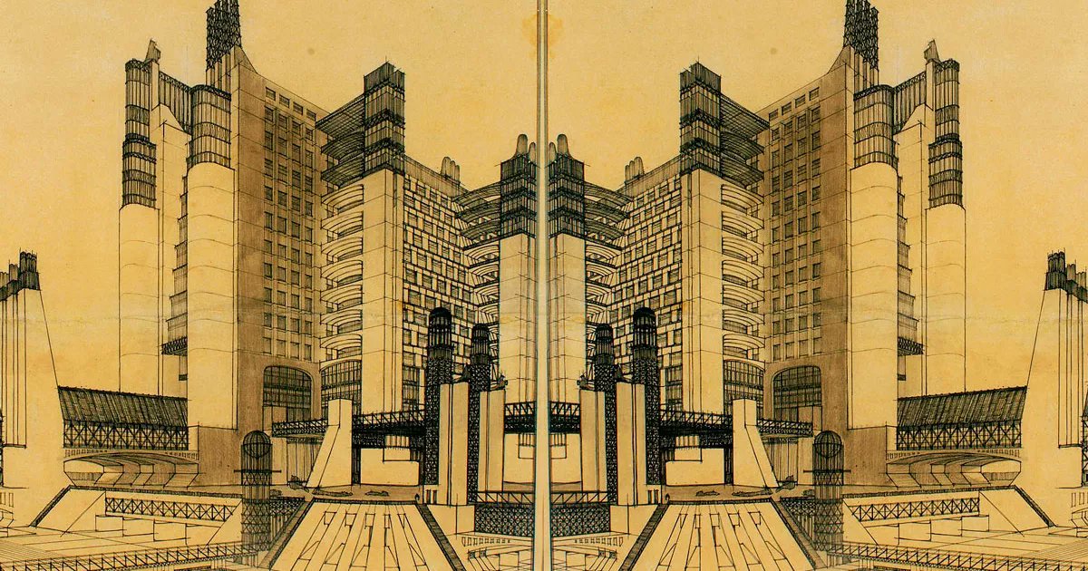 antonio sant'elia would have cleaned up as a minecraft youtuber, if he'd toned down the fascism.