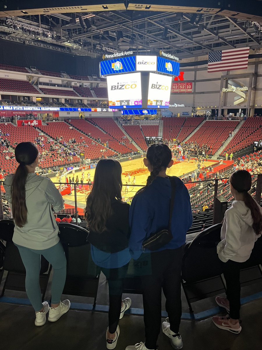 Fun day of watching some of the girls state championship games.  Keep dreaming big girls! 🏀
