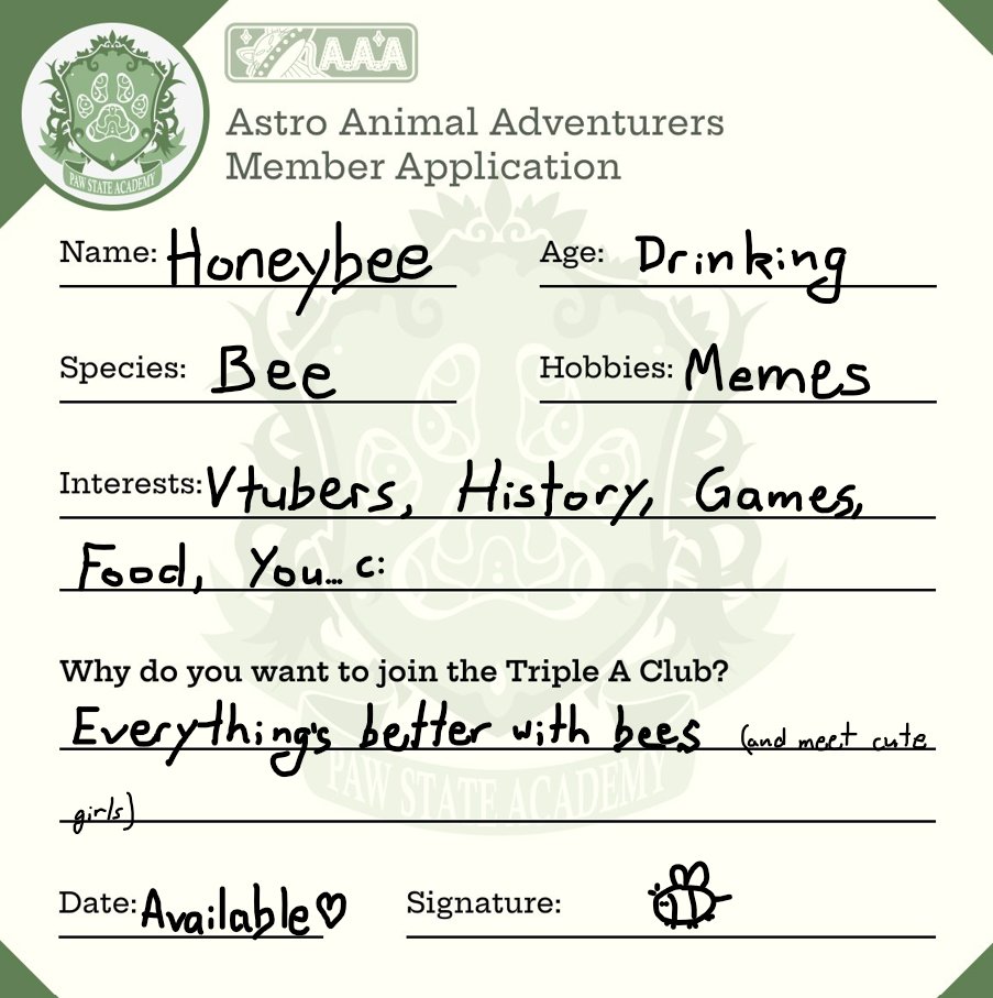 randombeehive's tweet photo. Ignore the fine print #TripleAAApplication #TripleAClub #Gen5Debut https://t.co/pikaX8qwND