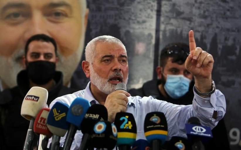 Hamas Leader Ismail Haniyeh:

We are not calling for war, we are seeking freedom.