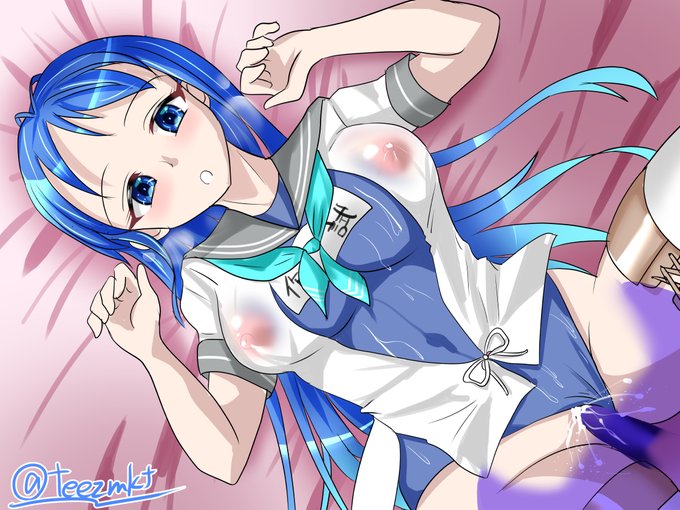 五月雨が早速新艦コスでH 