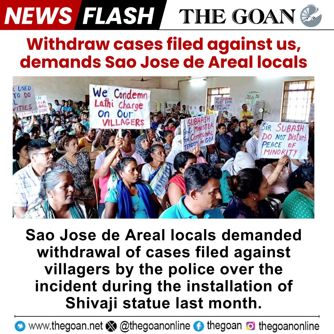 #Shivaji #protest #GramSabha #Goa