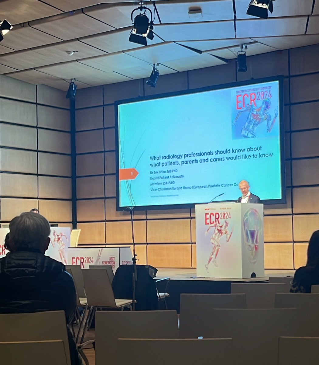 We start the last day of #ECR2024 with a @ESREuroSafe session on communicating benefits and risks of medical radiation to patients undergoing radiological procedures. Erik Briers take the stage first. @EuEsr