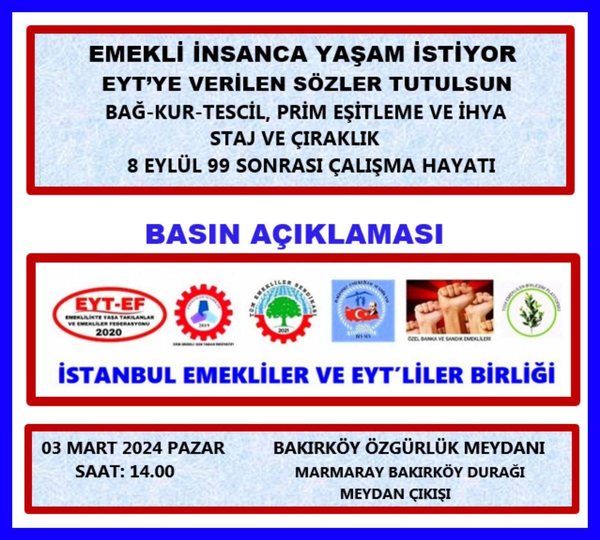 TAGIMIZ
👇👇
#TümMağdurlarBakırköyde

Tüm Mağdurlar Tek Ses, 
Tek Yürek olarak Sesleniyoruz. 

Bu ses HALKIN sesi.
Bu ses HAKLININ sesi.
Bu ses MİLLİ İRADENİN sesi. 

Bu sesi duyun. 
Sayın İktidar Sahipleri !!!

<a href="/RTErdogan/">Recep Tayyip Erdoğan</a> <a href="/_cevdetyilmaz/">Cevdet Yılmaz</a> 
<a href="/isikhanvedat/">Prof. Dr. Vedat Işıkhan</a> <a href="/Akparti/">AK Parti</a>
<a href="/avabdullahguler/">Abdullah Güler</a>