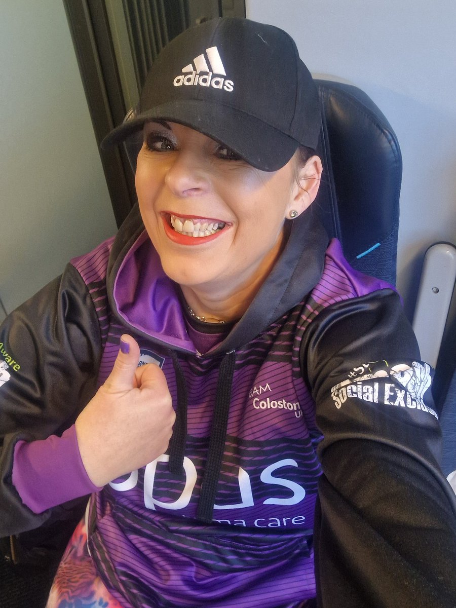 On my way to London to play tag rugby 🏉 for the ladies first ever ostomy team 😀 Believe you can you have one life so live it 🙏 I am so excited to meet my #colostomyuk family I have raised thousands over the years Raising awareness 10k runs ,seaswims,busking for