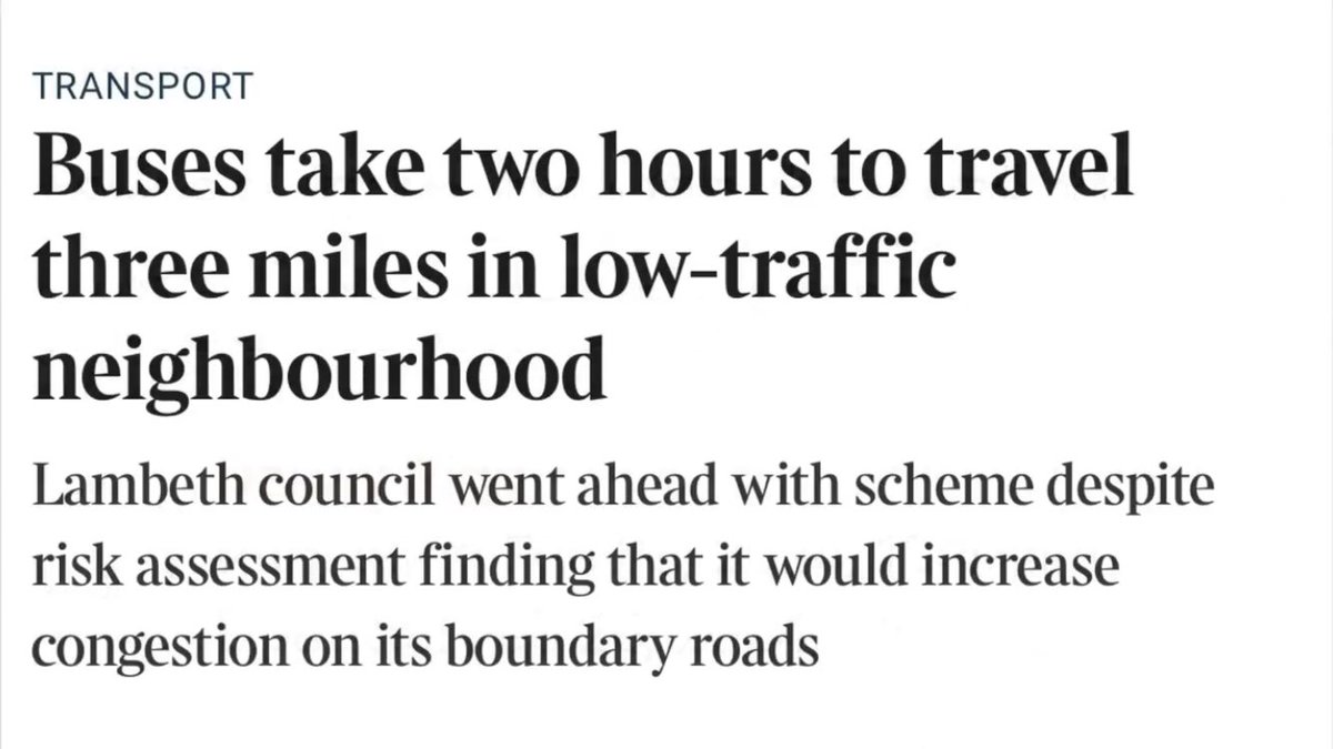 LittleNinjaUK's tweet photo. “Every minute a bus is delayed means it’s less likely a passenger will come back and use that bus” @SadiqKhan
Undeniably, this LTN reduces bus passenger numbers and increases car dependence and use. 👇🏾#FalseClimateSolution
@MichaelEMann @MichaelMarmot @ClimateBen @LambethLook https://t.co/cqdwDYboqm
