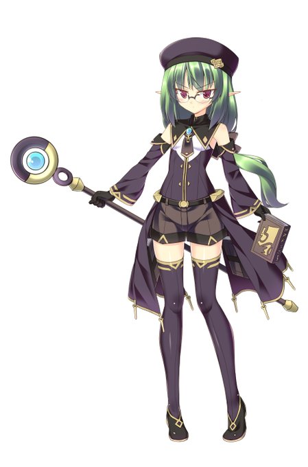 司書長パーシェ。
今見ると細すぎるな……手直ししたい。 