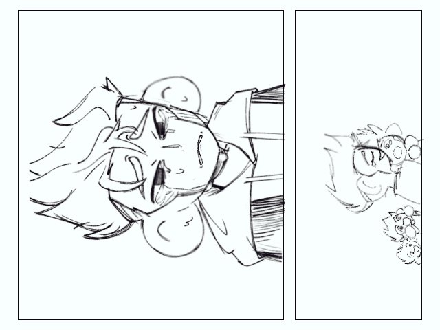 MauMi_tsugi's tweet photo. G: "Your big brother never cry"

(I don't know how to draw expresions but  It was funny making this 'til 4am)
😀/😭/👍 https://t.co/GKksSzkLRU
