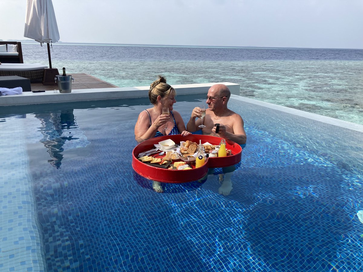 @SimonCalder It’s got to be the pool of a sunset watervilla @lilybeachresort  in the #Maldives.