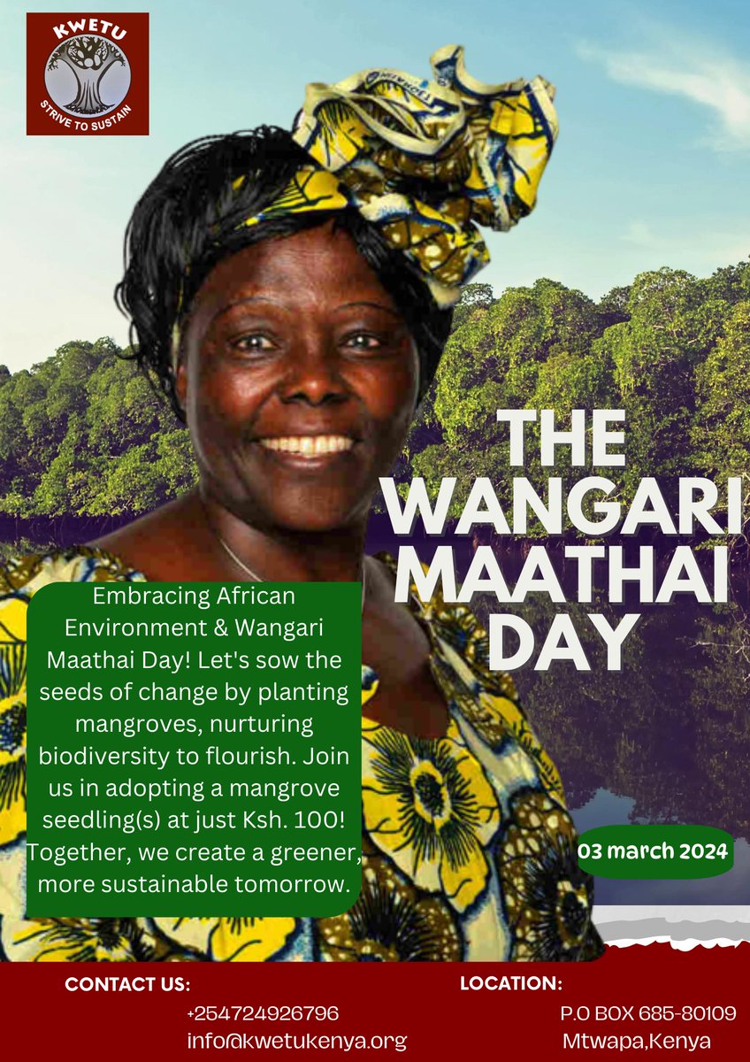 Embracing Circular Solutions: Honoring Wangari Maathai and Africa's Environment Day. Together, let's cultivate a sustainable tomorrow, where circularity leads the fight against climate change, biodiversity loss, and pollution
#ClimateAction #BiodiversityProtection