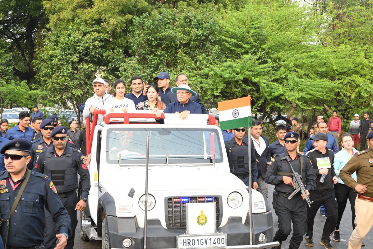 Organised #FaridabadHalfMarathon today from Surajkund Mela Ground. 🏃🏃🏻‍♀️ Flagged off by Hon’ble CM Haryana 🇮🇳 People from various Nations and States of India participated in it. @cmohry @MangteC @realmanubhaker @DC_Faridabad