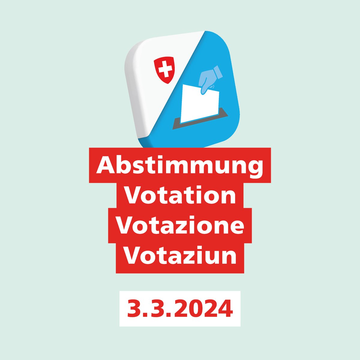 BR_Sprecher's tweet image. ❓⏱ Wie entscheiden die Schweizer Stimmberechtigten am heutigen #Abstimmungssonntag? 
Die App #Voteinfo liefert die #Abstimmungsresultate direkt aufs Smartphone. (BK) #CHvote #abst24
 📲 Android:
play.google.com/store/apps/det…
 📲 iOS :
apps.apple.com/ch/app/voteinf…
