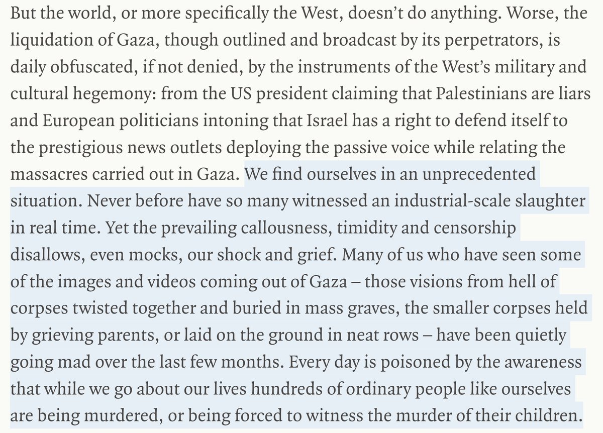 Pankaj Mishra, 'The Shoah after Gaza' in @LRB. lrb.co.uk/the-paper/v46/…