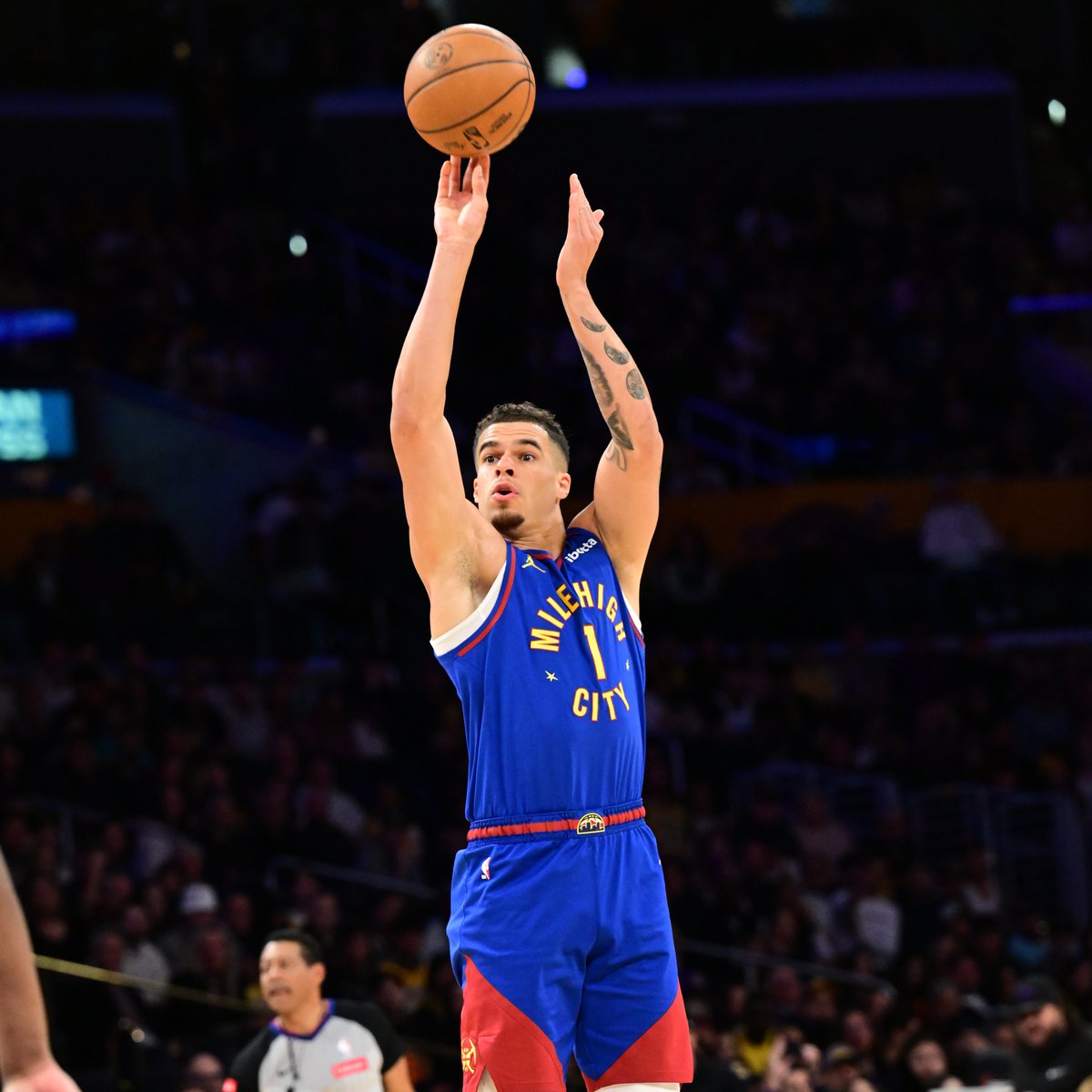 Michael Porter Jr. is the first player in NBA history to attempt 10+ FG and 5+ 3FG and shoot 100% from both.