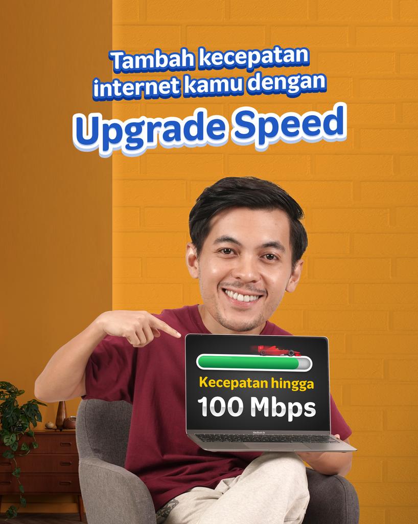 Speed kamu masih kurang kenceng buat nemenin kerja? Tambah kecepatan speed aja dengan Upgrade Speed. 

Kecepatan internet kamu bisa sampai 100 Mbps, loh! Tunggu apalagi, buruan kepoin paket add-on nya hanya di myih.id/upspeed. 

#IndiHomebyTelkomsel
#DariRumahTanpaBatas