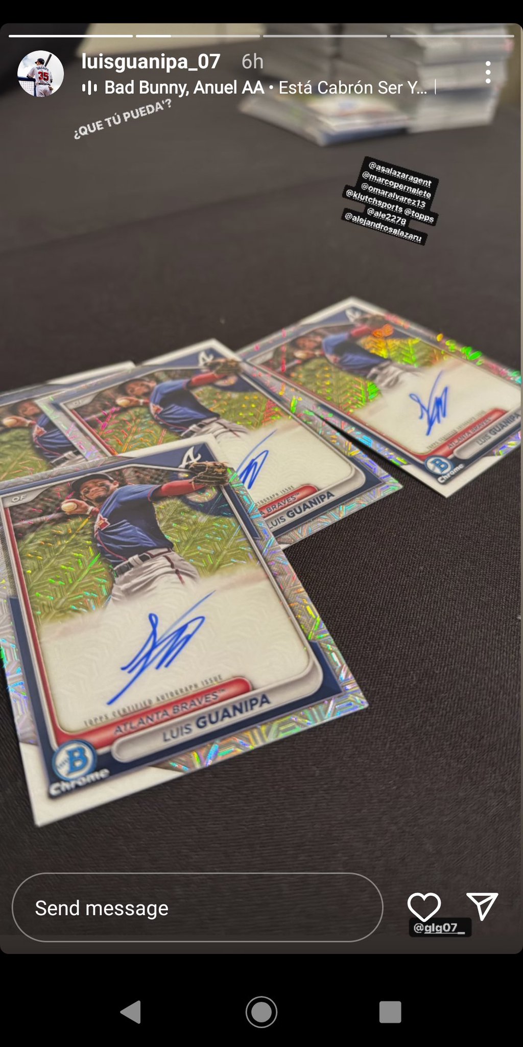 J.P. on X: Luis Guanipa to have autographs in 2024 Bowman baseball.  @Braves  / X