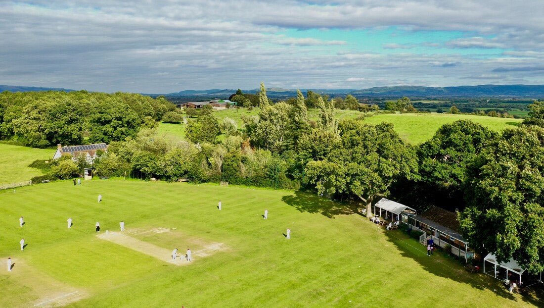 Today’s beautiful cricket ground is the home of Apperley CC in Gloucestershire