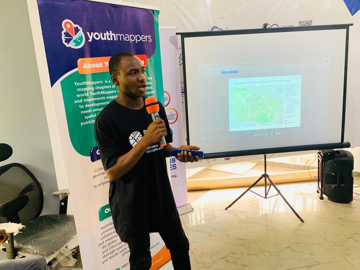 YouthMapperFUTA's tweet image. A huge shout out to our amazing speakers 🥳 @vickystickz @ola_theCoder @merczcord @FemdamCladof... Sharing their insights and experience on the power of #OpenData in ensuring a sustainable urban development. And to our sponsor @youthmappers 🌍🎊
