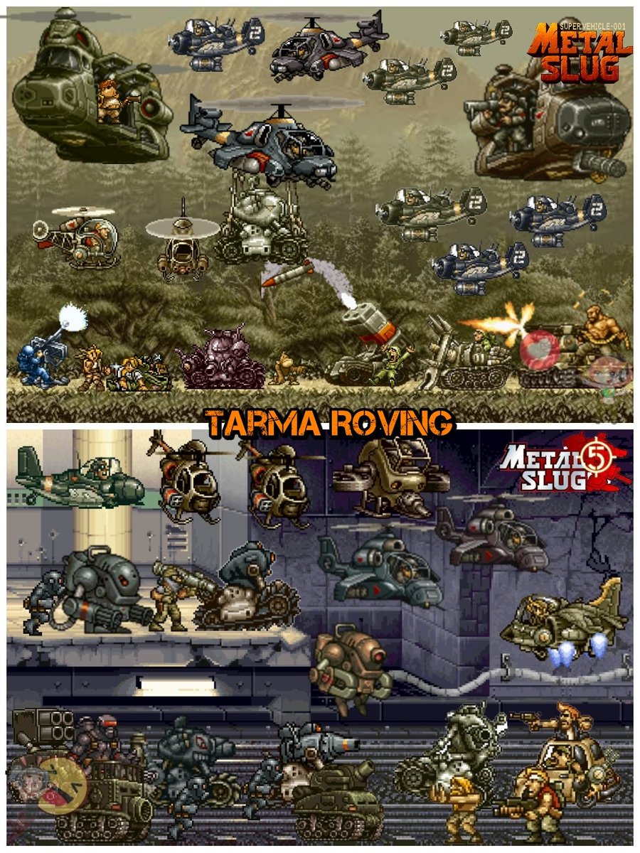 TarmaRoving2's tweet photo. Armada Rebelde o Armada PM
#Tarma_Roving #MetalSlug #MetalSlugAttack
#MetalSlug5 #PMarmy #rebelarmy https://t.co/jzKIVjE4GD