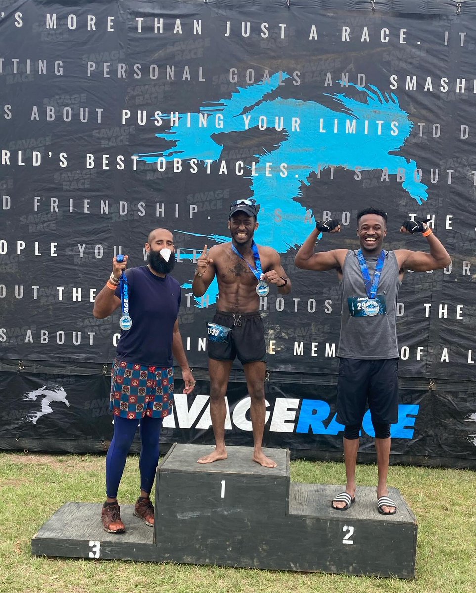 BlackAndSuper's tweet photo. Today was race 9/52, but a switch up: an obstacle run! i placed top 50 (49th out of 1000+) and i couldn’t be anymore proud! Until next time #SavageRace! https://t.co/Mf5VYhnDg0