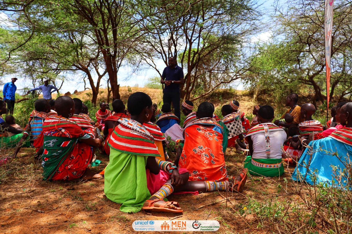 Community forums with reformed circumcisers targeting women and female youth to establish and strengthen community-based support on abandonment of Female Genital Mutilation. @UNICEFKenya @MenEndFGM @KenyaChildFund