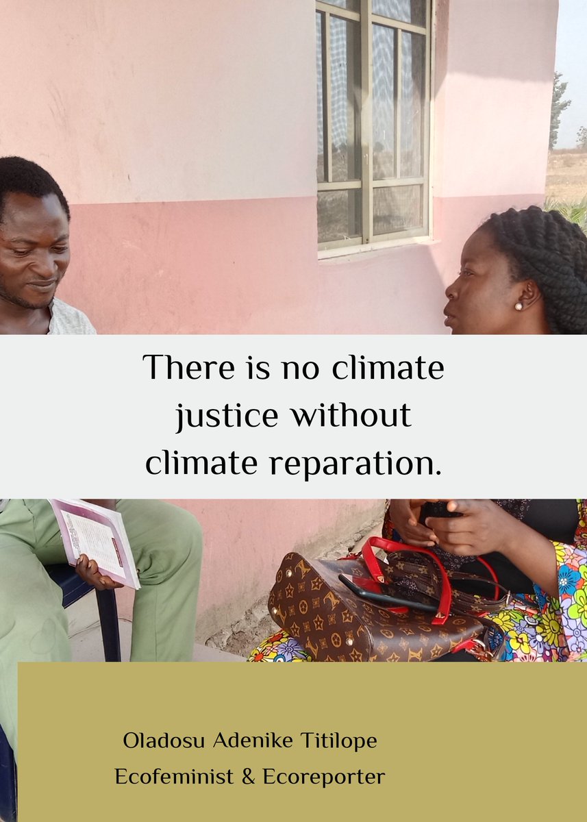 There is no Climate justice without Climate reparations <a href="/the_ecofeminist/">Adenike Titilope Oladosu</a>
