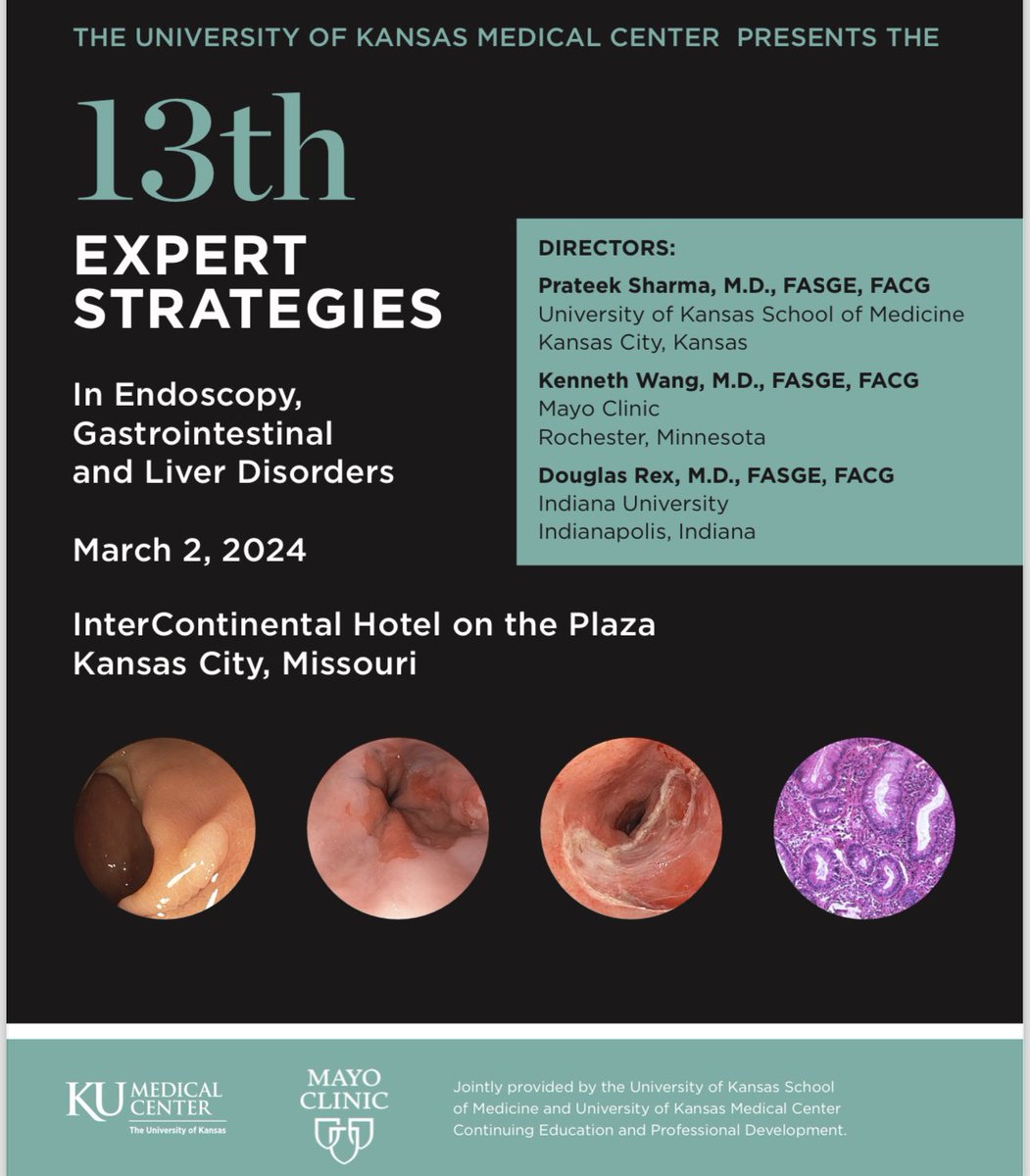An eventful day at the “13th Expert Strategies In Endoscopy, Gastrointestinal and Liver Disorders” conference at Kansas City! Honored to attend lectures led by renowned experts in the GI field 💩#GITwitter