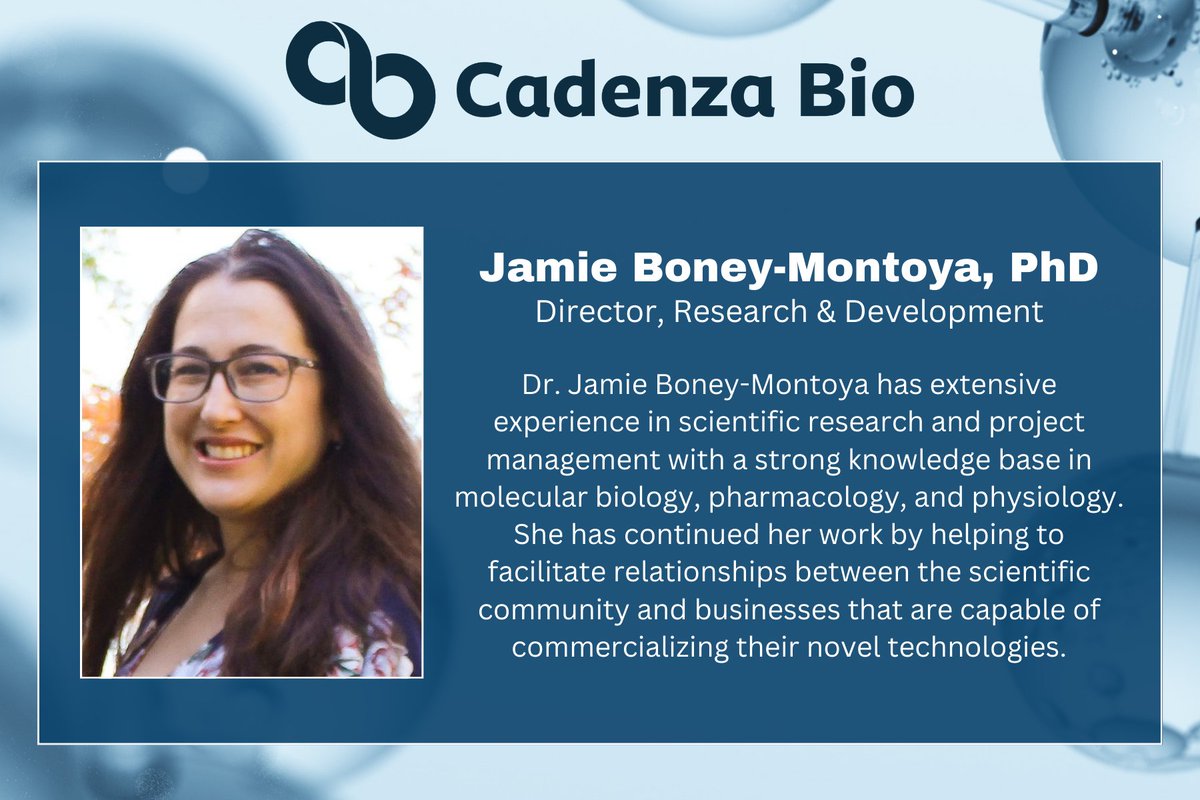 "I am excited to join Cadenza Bio because it allows me to combine my love for nuclear receptors with my desire to provide life-changing treatments to those who are suffering. Together, we'll make a difference and improve the lives of many." - Jamie Boney-Montoya #CadenzaBio #MS