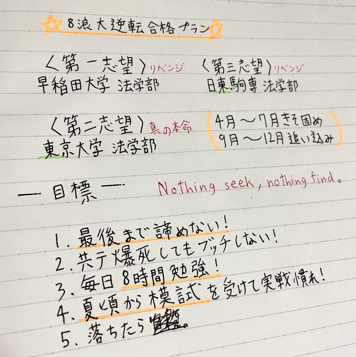 nyahapi's tweet image. 1年をかけた大逆転劇、始めるぞ。