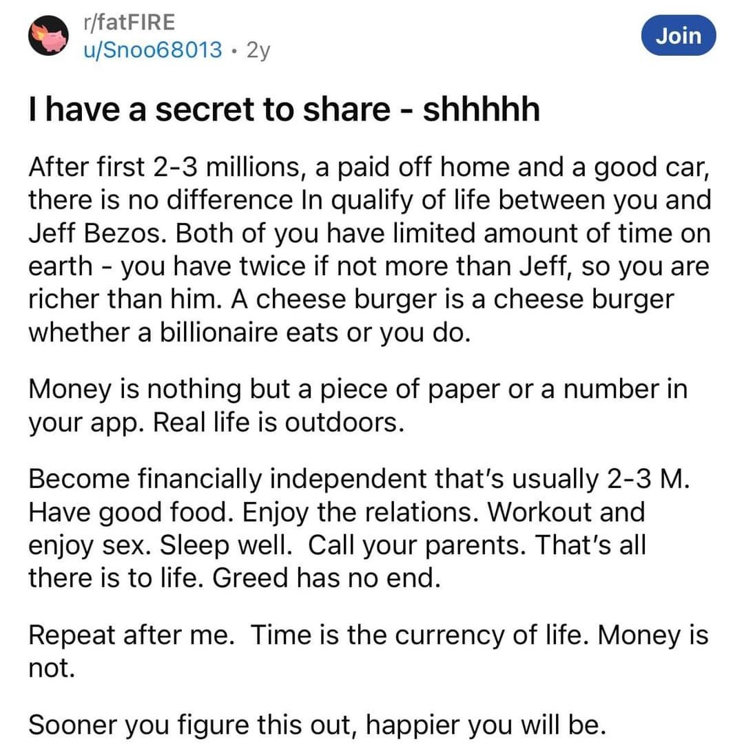 Right or wrong? "Greed has no end"? 🤔