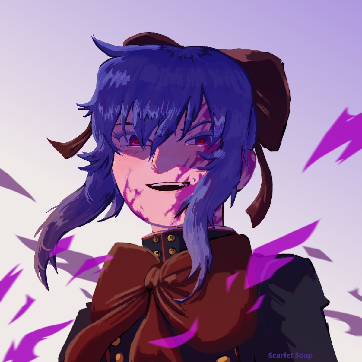 SoupScarlet's tweet photo. POV: You're the father of humanity, you've endured millennia of agony, but u dared to mess with an angry teenager who is now about to dominate you.. #OwariNoSeraph 
 before we get the new chapter, there's this Shinoa UwU sorry I've been really busy these weeks https://t.co/I5s4Vr6Dnm
