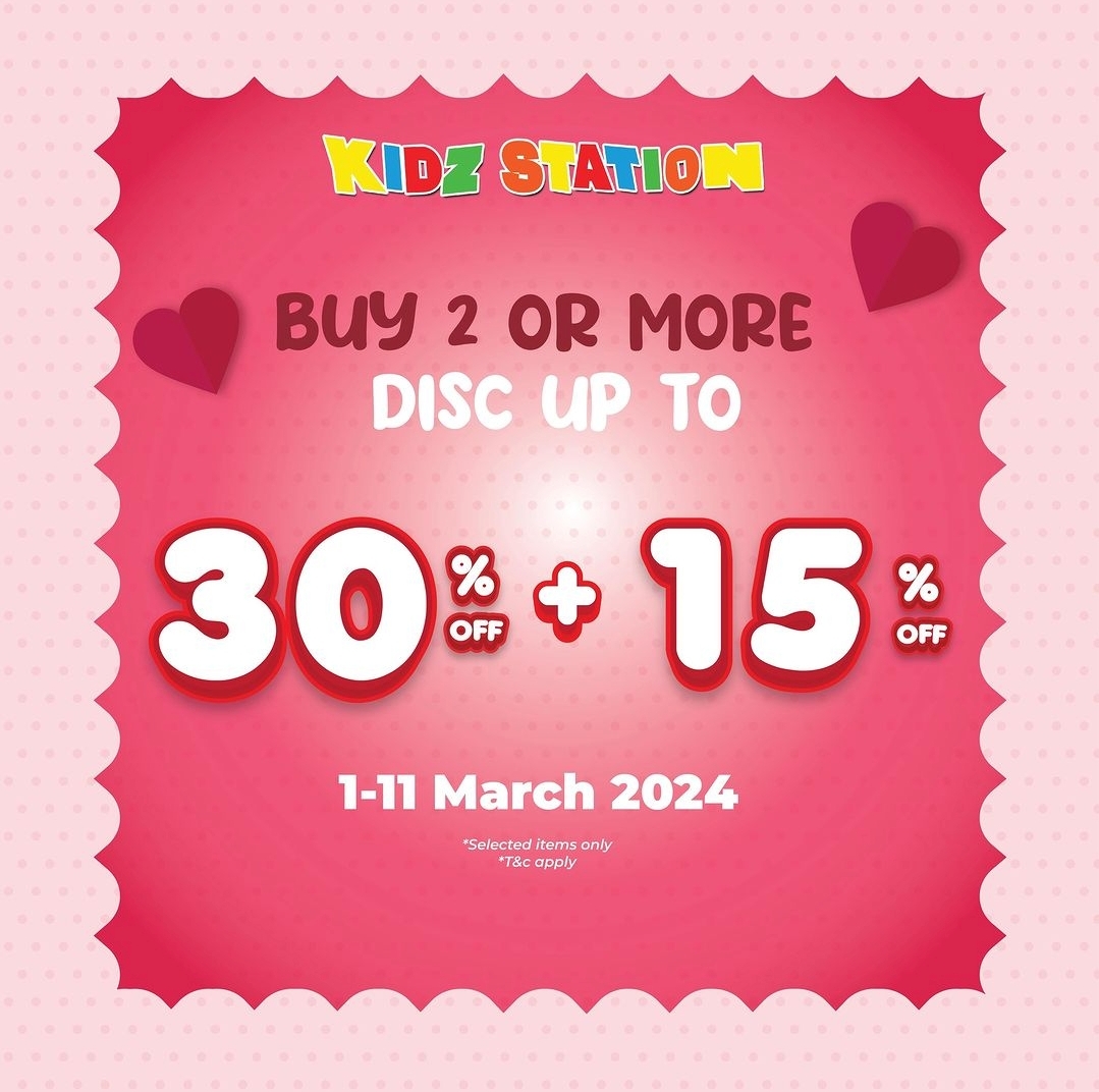 PondokIndahMall's tweet image. Yuk sambut Maret bersama Kidz Station

Kamu bisa menikmati diskon hingga 30% ditambah lagi ada extra diskon 15% setiap pembelian 2 produk atau lebih!

Langsung aja datang ke toko Kidz Station PIM 3

*T&amp;amp;c apply

#KidzStation #NeverEndingFun #PromoMainan