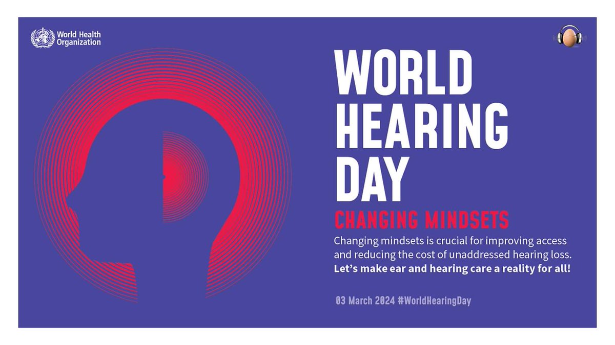 Today is World Hearing Day; a day instituted by the World Health Organisation (WHO) to focus attention on the care of #hearing, and more specifically, ways in which to look after your ears and hearing. #HearingImpairment #WorldHearingDay #WHD2024 #EarCare #NCPD