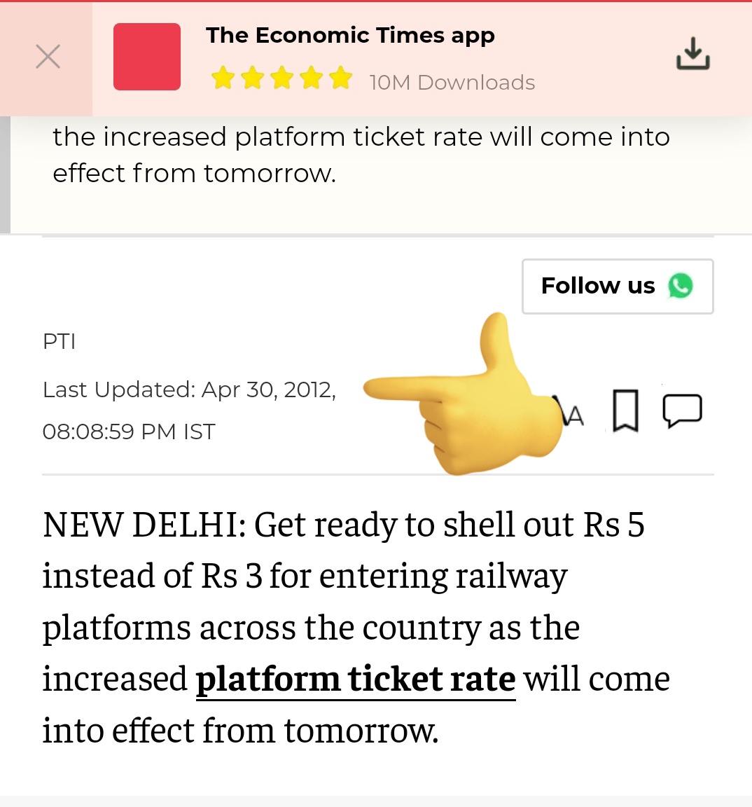 follow_amj's tweet photo. Hello Then-di @vijaythottathil LBJ @LavanyaBallal
Khangress means Factory of lies.
The PLATFORM ticket was Rs 5 from April 2012
The entire Ghandy Family is based on lies...and Spread lies..
Your Pappu @RahulGandhi had written an apology to SC.๐๐
#PooriMonVT https://t.co/gbLOPz3LVd