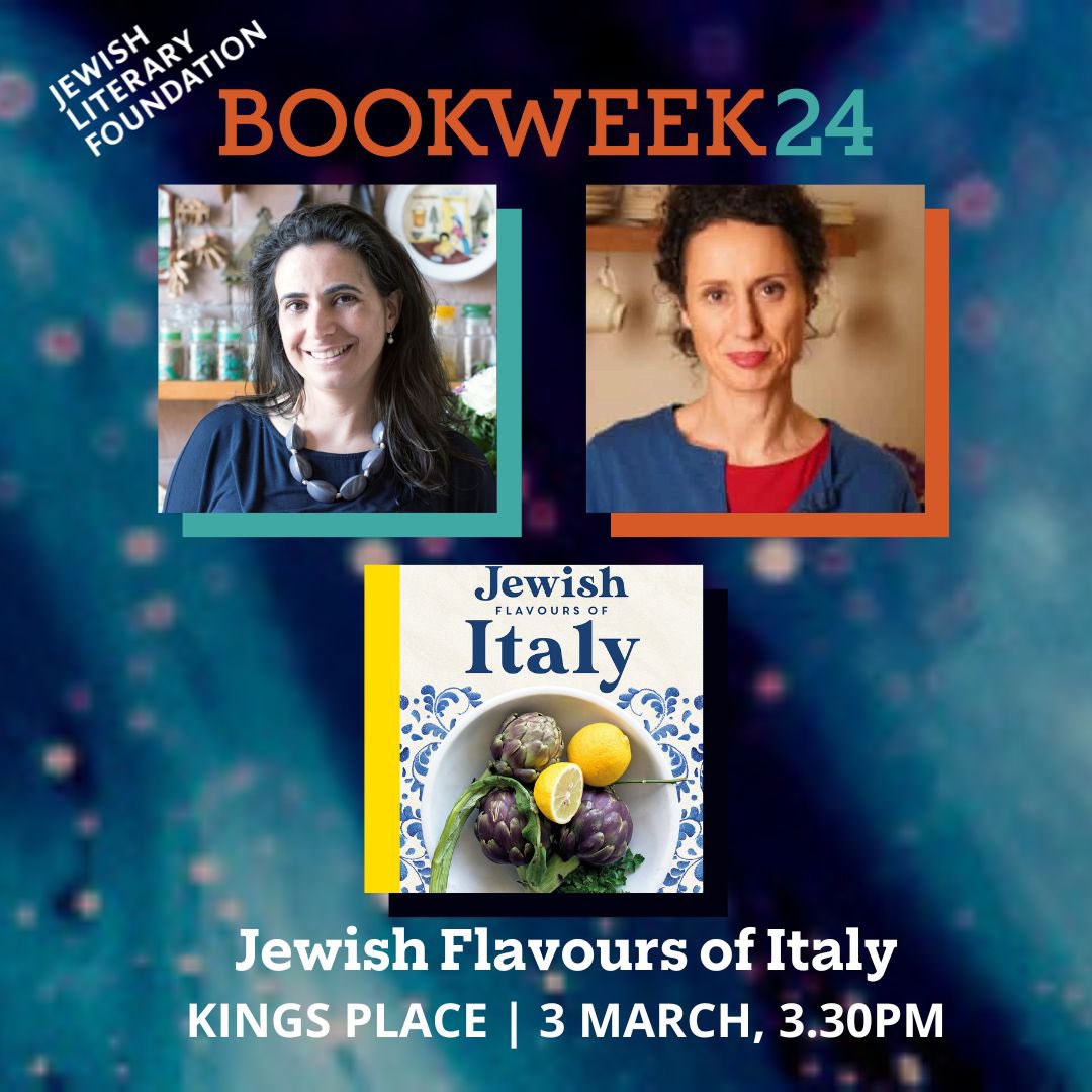 @elliotlevey_ @eithnenight @KEHSkinazi @DrAndreaHammel @philippesands @Elif_Safak @schmotime @MarcusduSautoy @PushkinPress At 3.30pm we have the #BookWeek24 keynote with @simon_schama, Frederic Raphael in conversation with @MarcoManasseh, Woman in Art with Griselda Pollock and Jewish Flavours of Italy