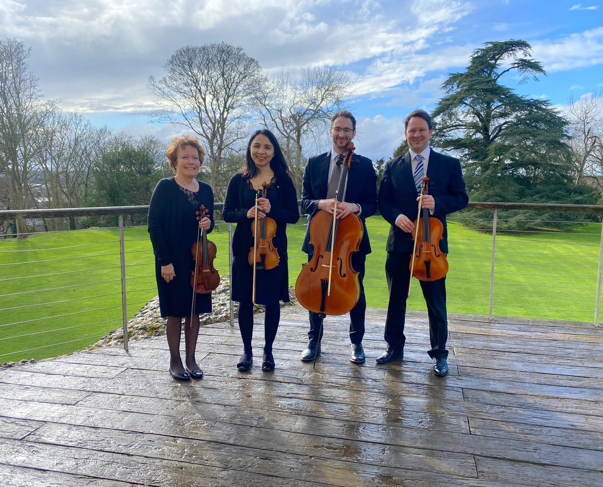 Scintillo Quartet (@scintilloqtet) on Twitter photo All rehearsed and ready to play for L&C’s welcoming drinks and ceremony at <a href="/HedinghamCastle/">Hedingham Castle</a> ❤️ Wishing our couple a fab day - the rain had gone away just in time, the sun was shining and there was a lovely breeze up at the castle keep! 💫 #essex #essexwedding <a href="/CastleHParish/">Castle Hedingham</a> 💫 All rehearsed and ready to play for L&C’s welcoming drinks and ceremony at <a href="/HedinghamCastle/">Hedingham Castle</a> ❤️ Wishing our couple a fab day - the rain had gone away just in time, the sun was shining and there was a lovely breeze up at the castle keep! 💫 #essex #essexwedding <a href="/CastleHParish/">Castle Hedingham</a> 💫