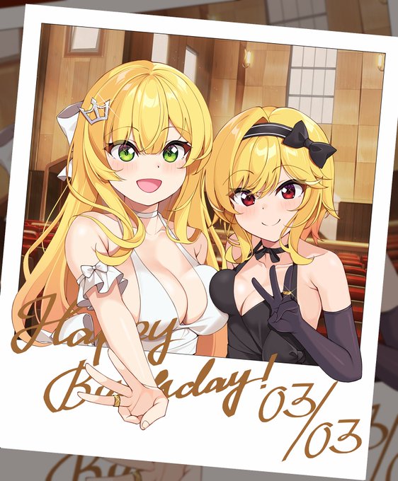 シルヴィ&理亜のお誕生日#シルヴィ誕生祭#僧間理亜誕生祭#シルヴィ誕生祭2024#僧間理亜誕生祭2024#金恋 #金色ラブリッチェ #サガプラ #SAGAPLANETS 