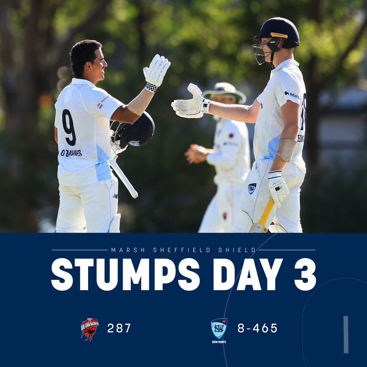 Set up for a thrilling final day's play against SA in the Shield 👊 #SheffieldShield #NSWvSA